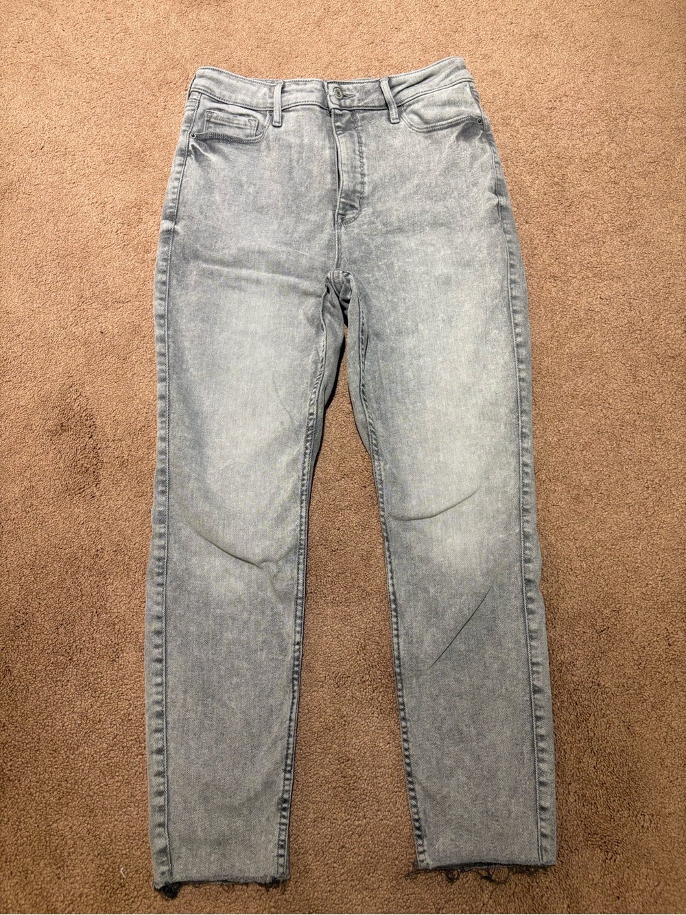 Old navy gray rockstar super skinny jeans size 12
